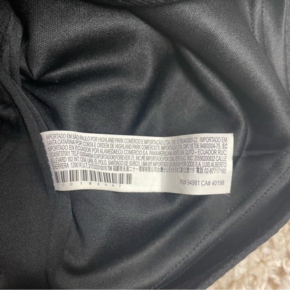 Forever 21 Mini Dress Women’s Size Small Black Lace Up Back Bodycon Lined - Picture 8 of 8